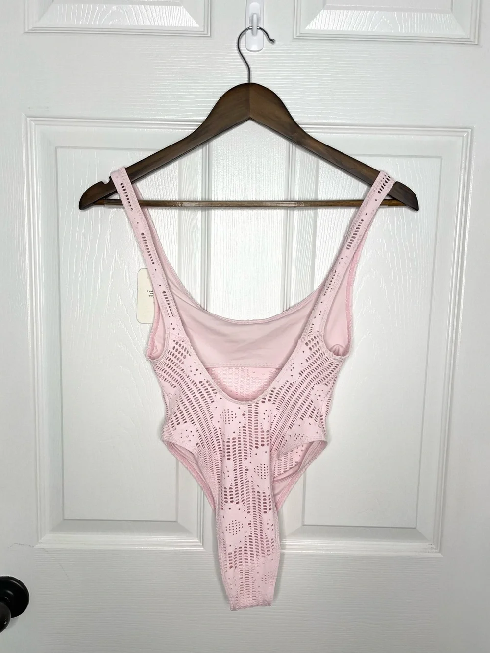 Frankies Bikinis x Pamela Anderson Pink Floral One Piece Swimsuit Bathing Suit S
